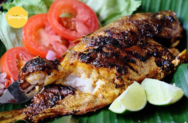 Thành phẩm cá trê nướng riềng mẻ