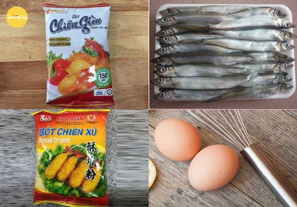 Nguyên liệu chủ chốt cho món cá trứng chiên giòn tẩm bột xù