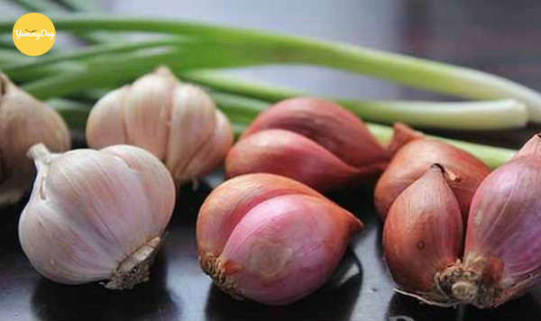 Đừng quên hành lá, hành tím và tỏi nhé