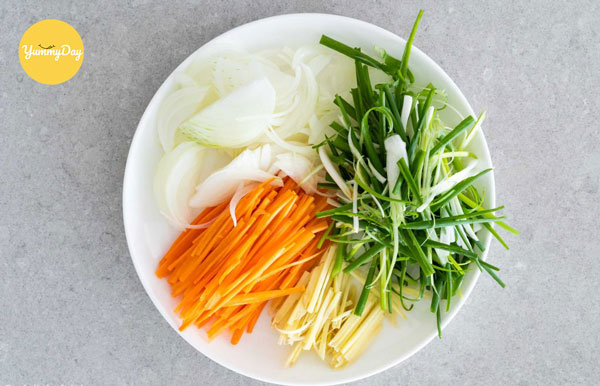 Sơ chế các nguyên liệu khác