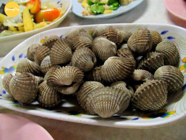 Sò huyết nguyên liệu của món ăn