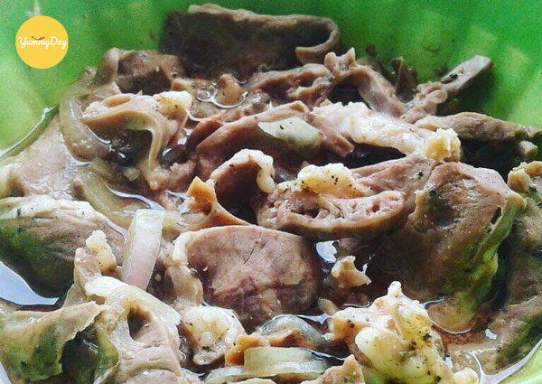 Tim lợn hấp gừng hấp dẫn