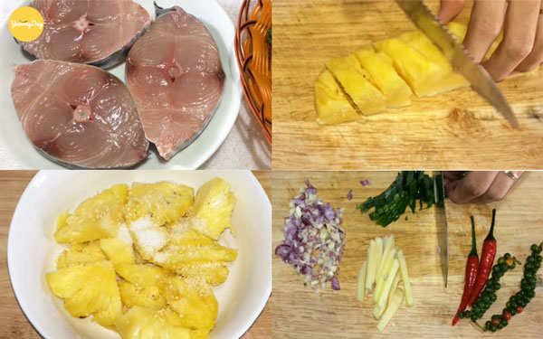 Sơ chế nguyên liệu trước khi tiến hành kho cá