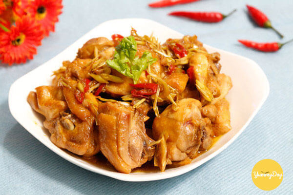 cách kho gà sả ớt đậm vị