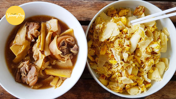Cách kho giò heo với măng xuất sắc