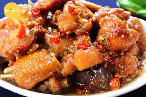 cách kho thịt gà sả ớt hấp dẫn