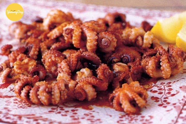 Bạch tuộc chiên thơm ngon