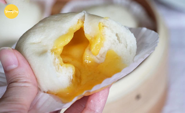 Món bánh bao kim sa thơm lừng