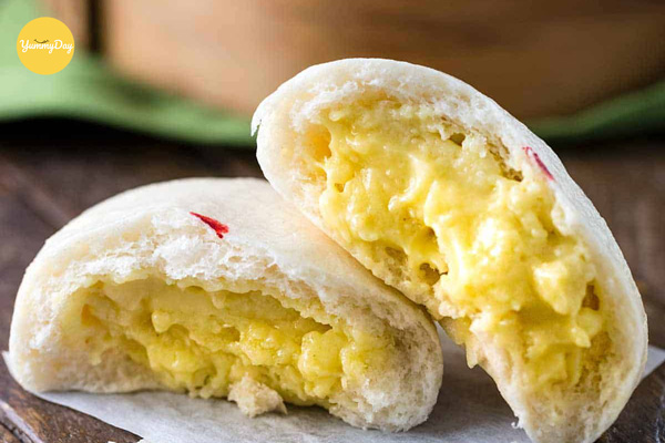 Bánh bao nhân đậu xanh thơm lừng