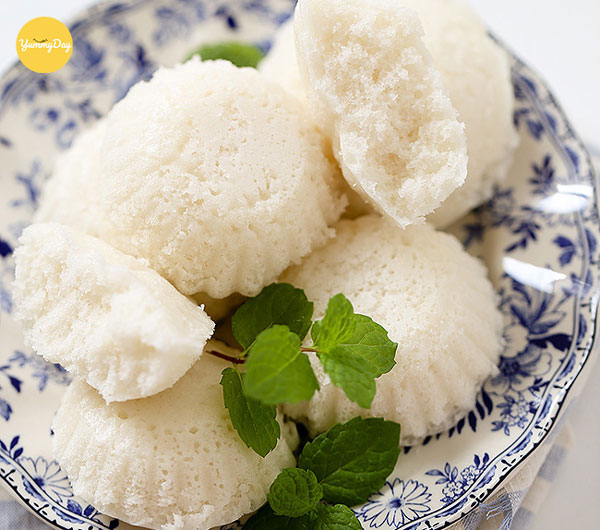 Bánh bò hấp xốp mềm