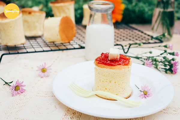 Thêm 1 xíu mứt để món bánh thêm phần trọn vị
