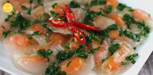 Bánh bột lọc trần nhìn quá ư là ngon miệng