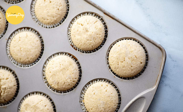 Phần bánh cupcake đã ra lò