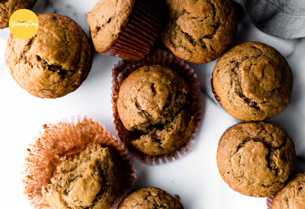 Chiếc bánh cupcake vị chuối thơm ngon xuất sắc