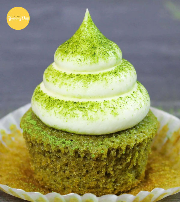 Bánh cupcake trà xanh thơm ngon