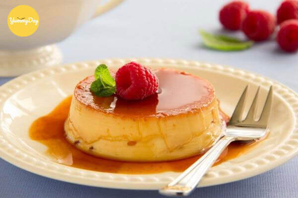 Món bánh flan làm từ sữa đặc thơm ngon