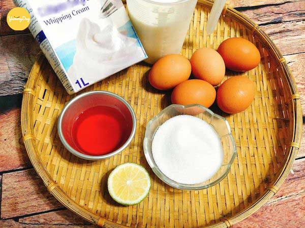 Nguyên liệu cho món flan phô mai tuyệt hảo