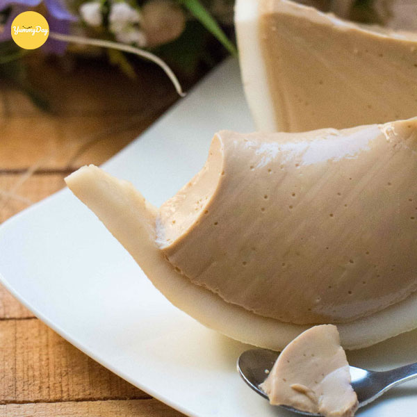 Bánh flan trái dừa vị socola ngon tuyệt