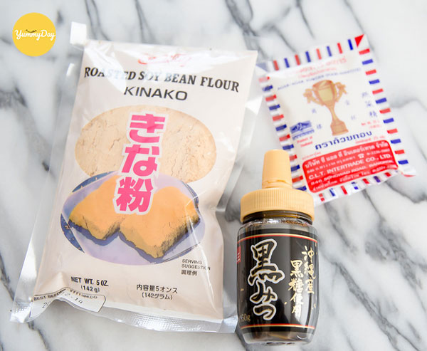 Nguyên liệu làm bánh mochi giọt nước