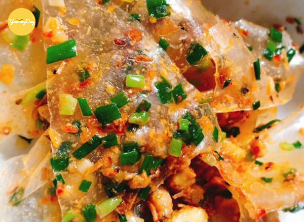 Bánh tráng trộn mỡ hành siêu ngon
