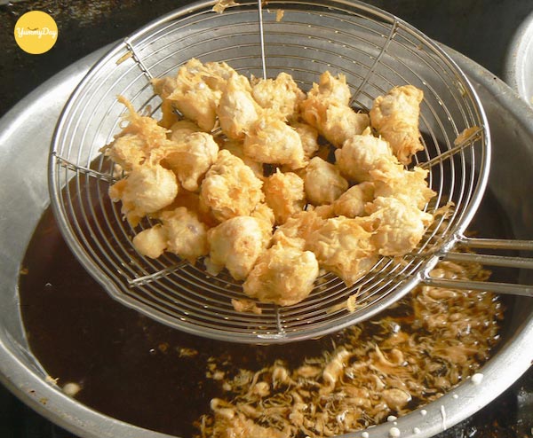 Chiên bao tử cá basa