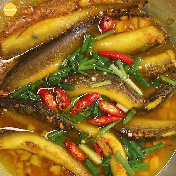 Món cá chạch kho nghệ