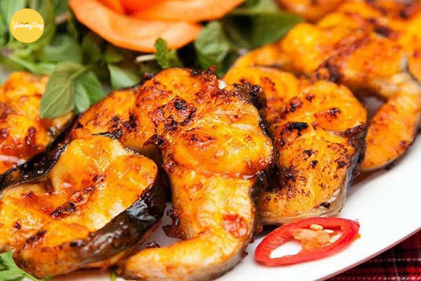 Cá tầm nướng riềng mẻ chuẩn vị sẽ làm bạn khó quên đó!