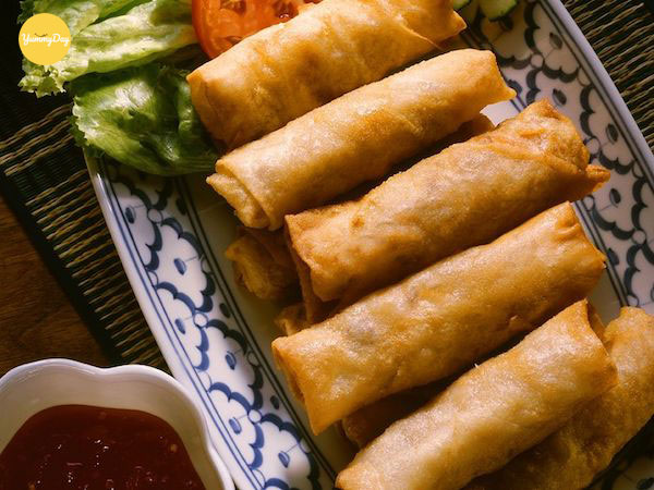 Chả giò tôm thịt khoai môn ngon ngất ngây