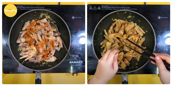 Xào chân gà đậm đà