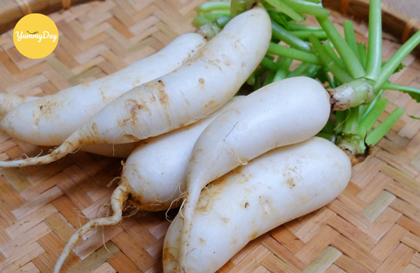 Nguyên liệu làm củ cải ngâm nước mắm