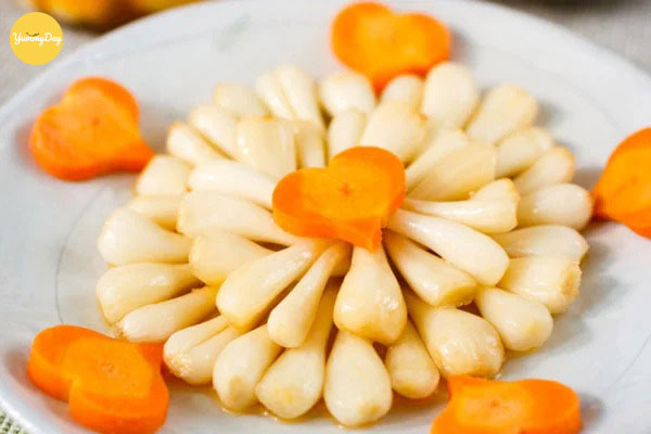 Thành phẩm củ kiệu chua ngọt vô cùng ngon đấy nhé!
