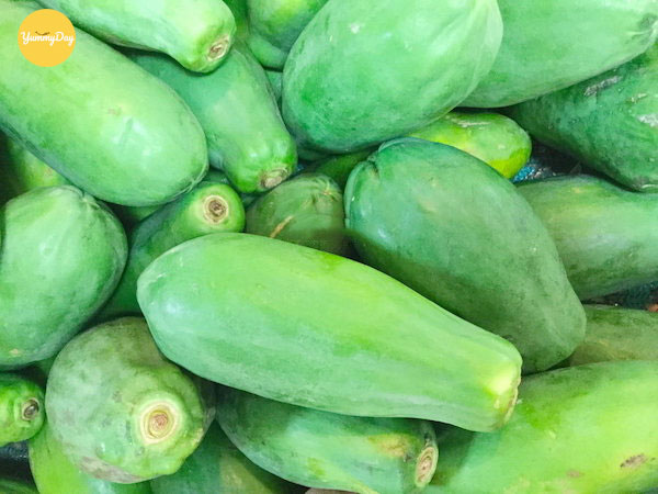 Lựa chọn đu đủ xanh tươi ngon