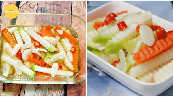 Cách bảo quản dưa món su hào cà rốt sử dụng được lâu nhất