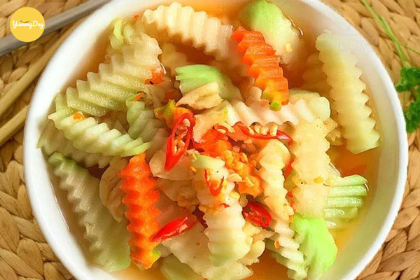 Dưa món su hào cà rốt giòn ngon đẹp mắt