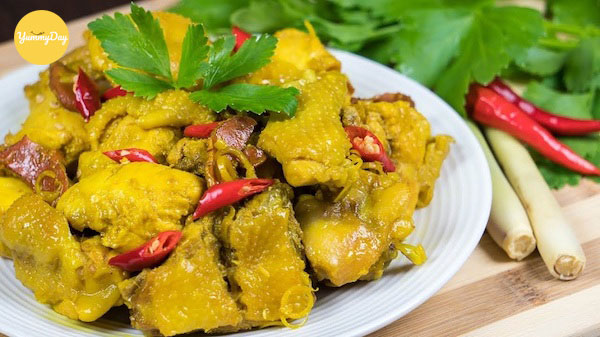 cách làm gà kho nghệ đậm vị