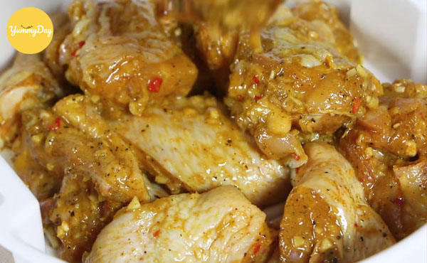cách làm gà kho sả nghệ