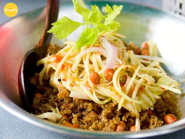 Thành phẩm món gỏi cá rô phi