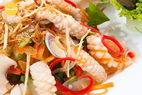 cách làm gỏi mực thái lan ngon