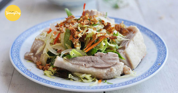 Món gỏi vịt bắp cải thật là ngon quá đi