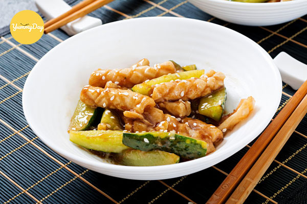 Món mực xào dưa leo đơn giản mà ngon