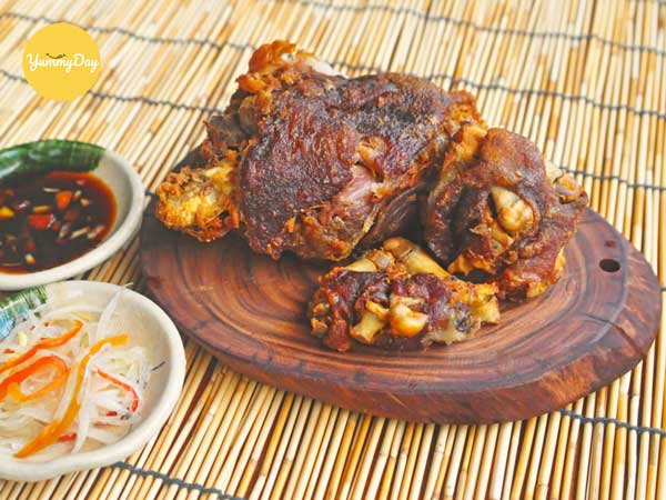 Làm món móng heo chiên giòn