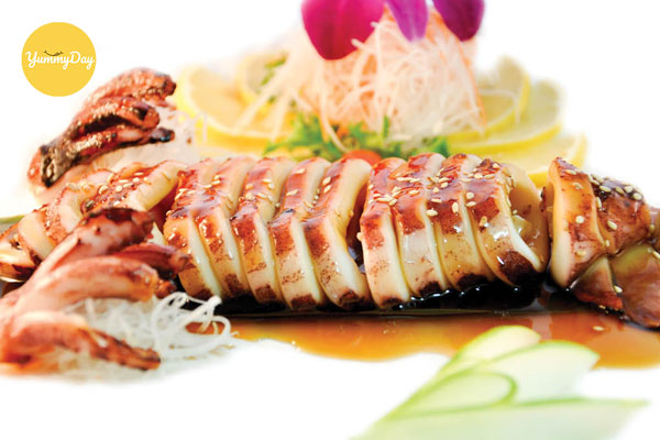 Mực nướng sa tế đặc sắc