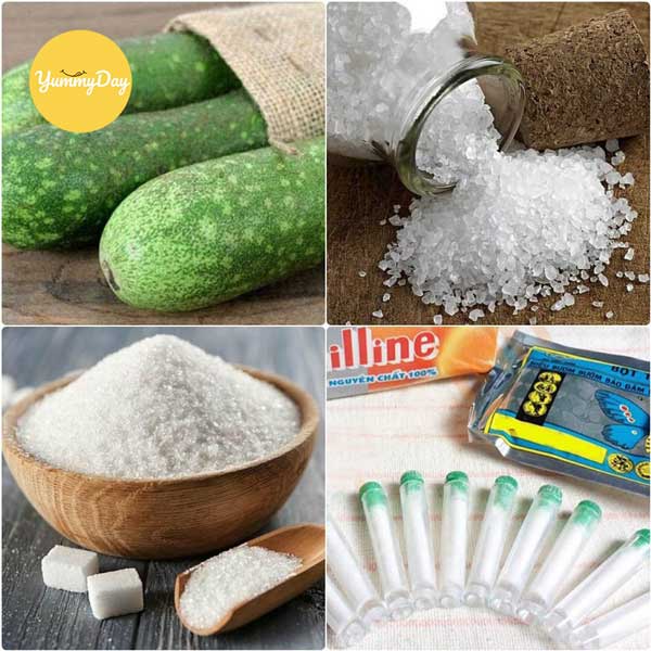 Nguyên liệu làm mứt bí