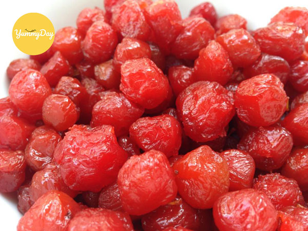 Mứt chùm ruột màu đỏ