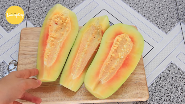 Sơ chế đu đủ