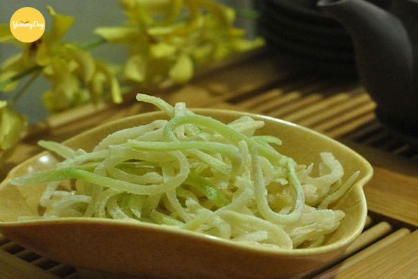 Thành phẩm mứt đu đủ xanh