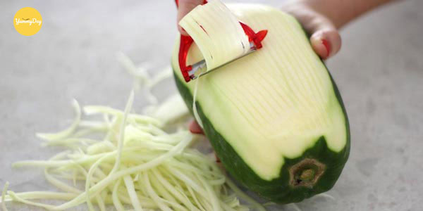 Bào đu đủ thành sợi
