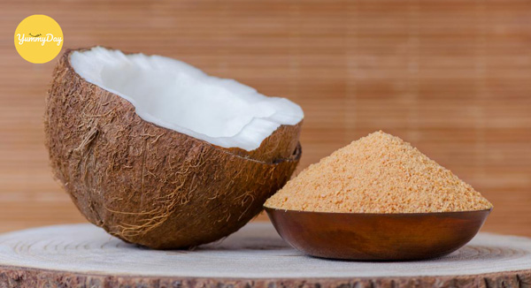 Nguyên liệu chính cho món mứt dừa hoa cúc