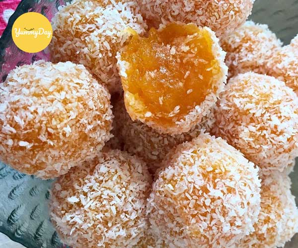 Mứt dứa viên to tròn đẹp mắt