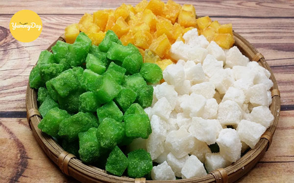 Cách làm mứt dừa dẻo viên tròn thơm ngon